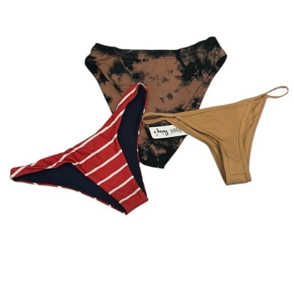 Dippin’ Daisy’s bundle of 3 size medium bikini swim bottoms NWT